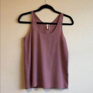 Blush pink tank top blouse